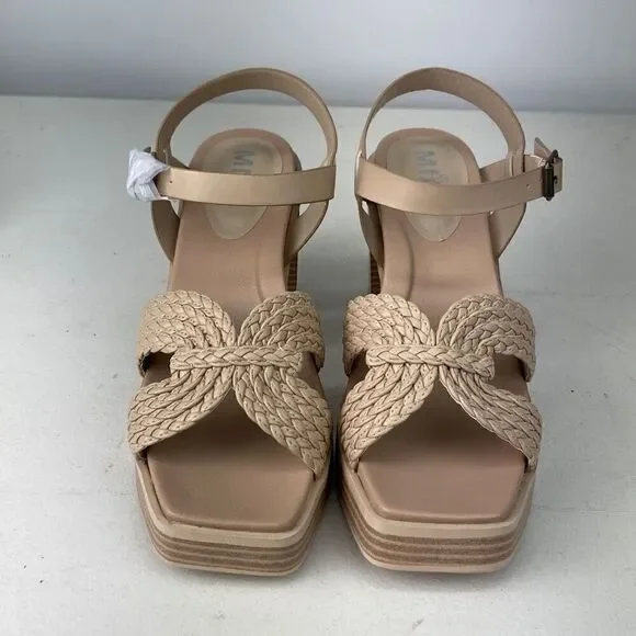 MIA Geraldine Chunky Strap Buckle Heels Sandals Women’s Size 8 NEW - Picture 3 of 5